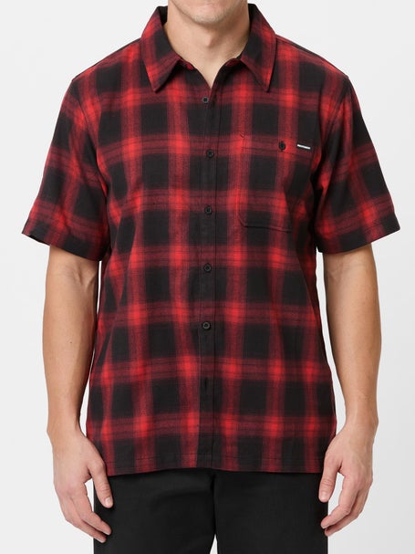 Independent Belmont S/S Flannel Shirt\Black/Red