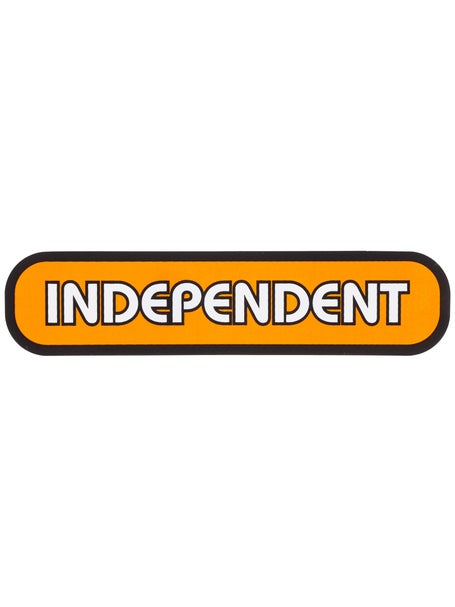 Independent B/C Groundwork 4 X .75 Sticker Orange