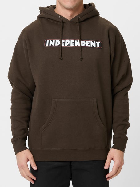 Independent Bar Logo Pullover Hoodie\Brown