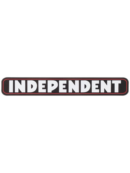 Independent Bar Logo 8 x 1 Sticker\B ack/Red/White