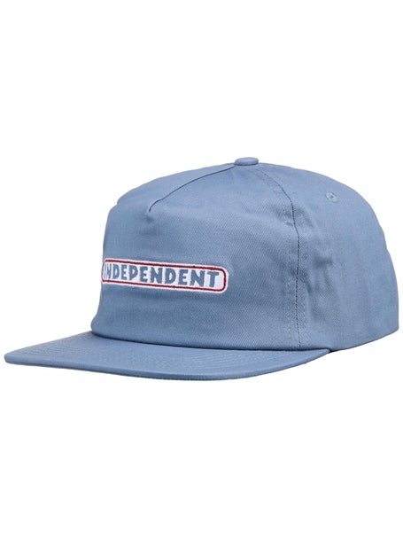 Independent Bar Logo Snapback Hat\Slate Blue