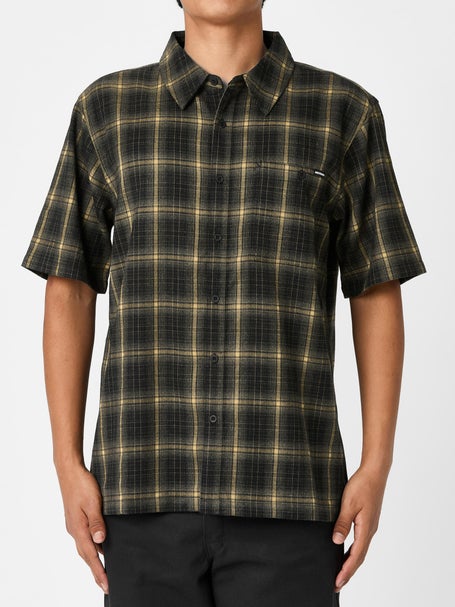 Independent Belmont S/S Flannel Shirt\Black/Tan
