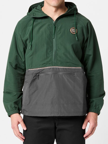 Santa Cruz Break Trail Anorak Jacket\Forest/Charcoal