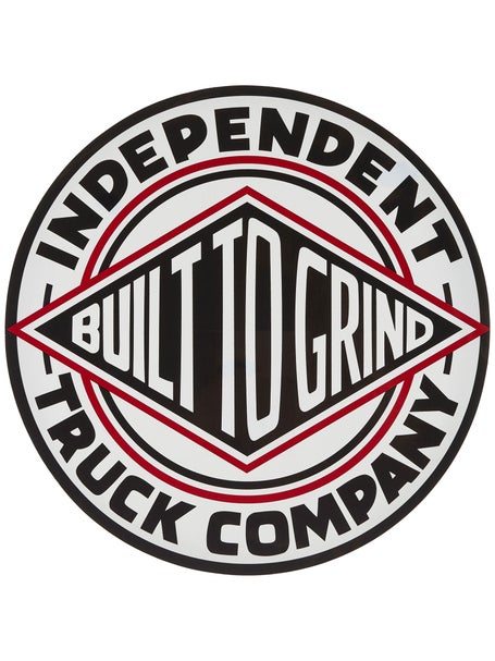 Independent BTG Summit Vinyl 12 x 12 Sticker Wht/Blk/Rd