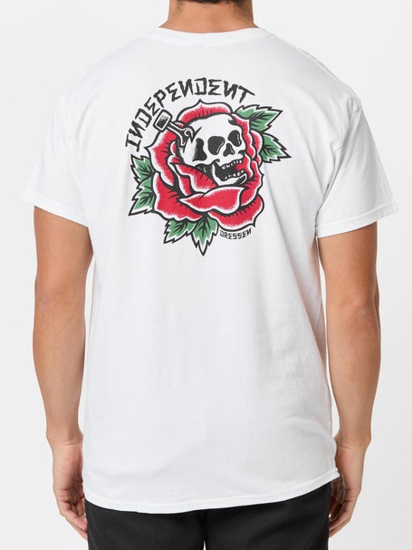 Independent Dressen Skull Rose T-Shirt\White