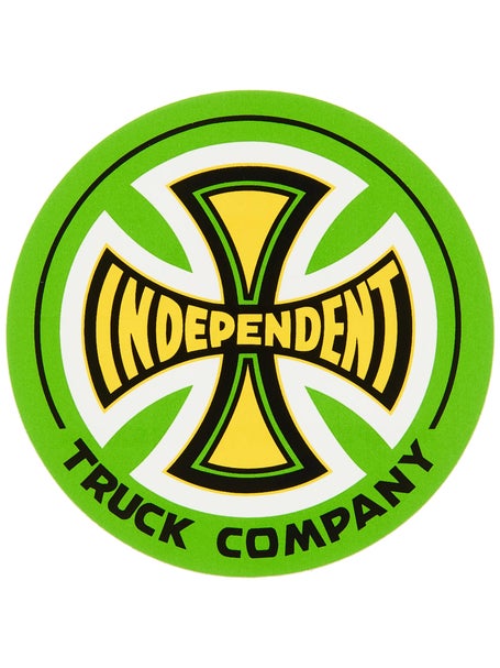 Independent Truck Co Legacy 3 Sticker\ reen Yellow