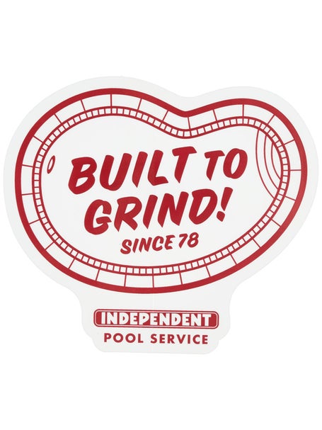 Independent Pool Service 5 Sticker Red