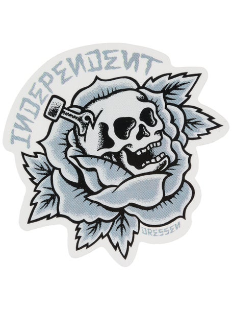 Independent Dressen Skull Rose 4 Sticker\ lk/Grey