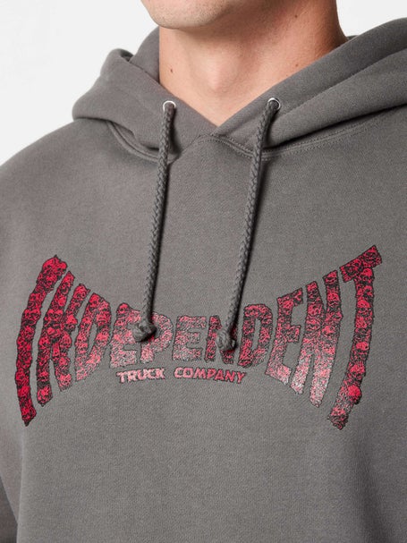 Independent Skull Span Hoodie\Charcoal