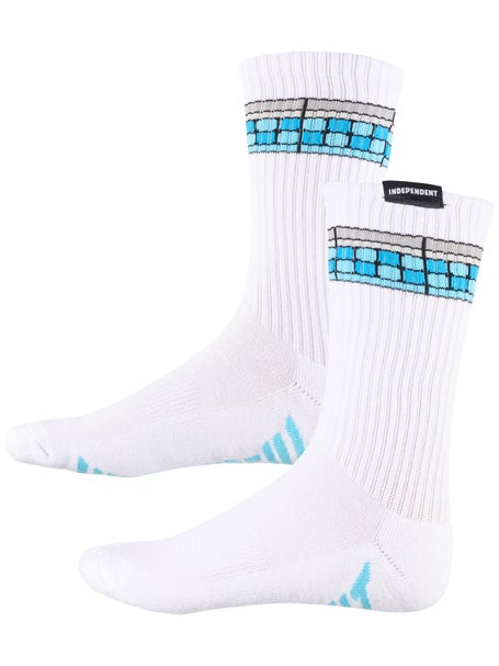 Independent Tile Span Socks\White