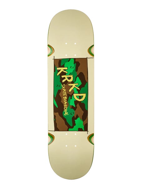 Krooked Kamo Wheel Wells White Deck 8.5 x 31.85