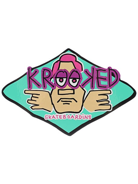 Krooked Arketype Sticker Teal Medium