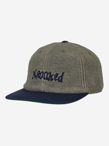 Krooked Double OK Script Snapback Hat\Grey/Navy