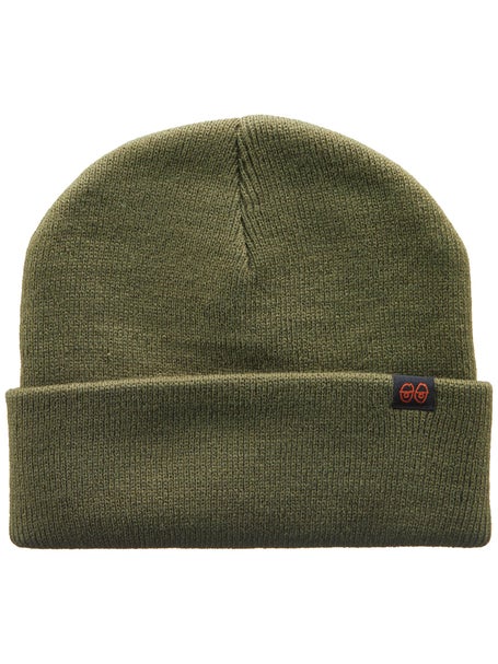 Krooked Eyes Clip Cuff Beanie\Olive