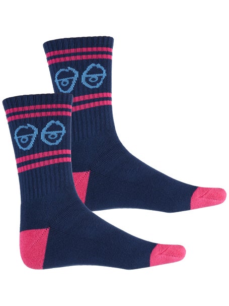 Krooked Eyes Socks\Navy/Blue/Magenta