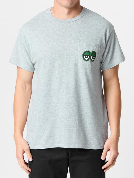 Krooked Strait Eyes Pocket T-Shirt\Sport Grey