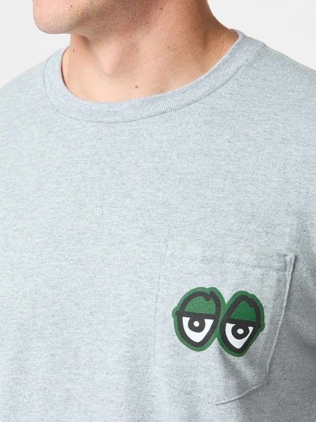 Krooked Strait Eyes Pocket T-Shirt\Sport Grey