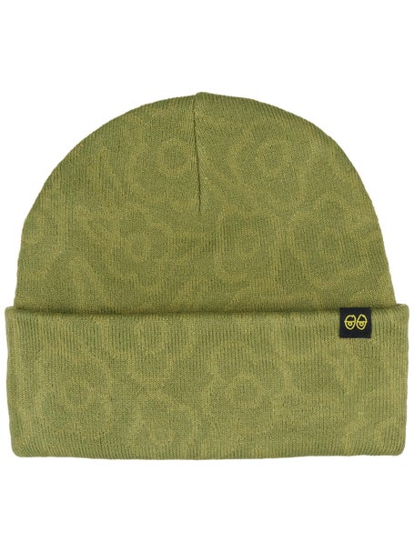 Krooked Flowers Eyes Clip Beanie\Olive