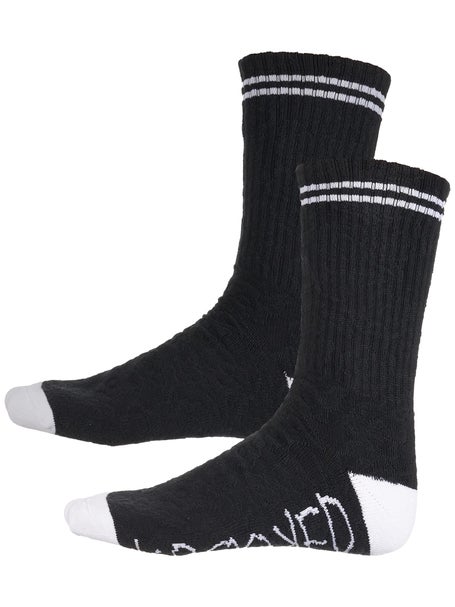 Krooked Multi Flowers Socks\Black