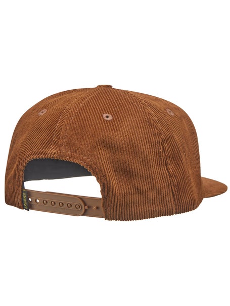 Krooked Skript Snapback Hat\Brown/Gold