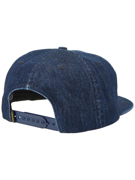 Krooked Skript Snapback Hat\Denim/Navy