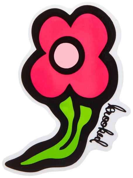 Krooked Wild Style Flowers Sticker Pink Medium