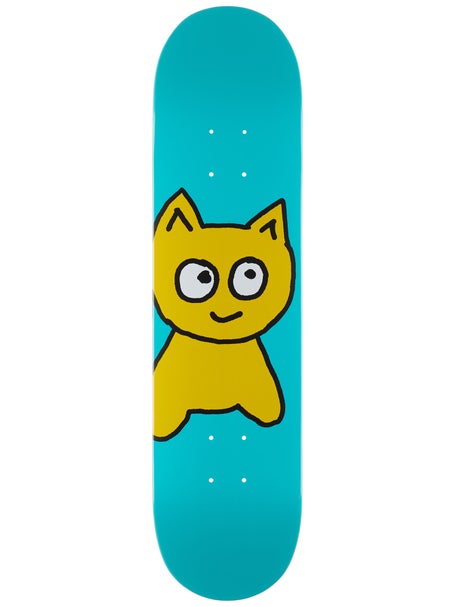 Meow Big Cat Teal Deck  7.5 x 31