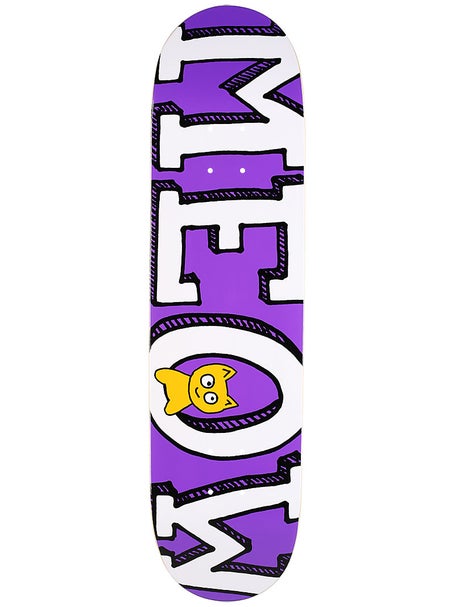 Meow Logo Purple Deck 8.0 x 31.25