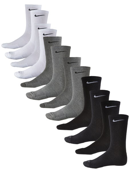 Nike Everyday Plus Cushioned Socks 6-Pack\Blk/Gry/Wht