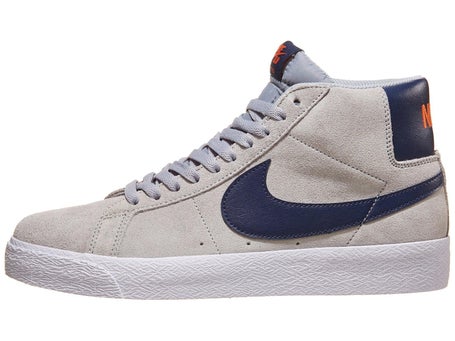 Nike SB Blazer Mid Shoes\Wolf Grey/Midnight Navy-Clay