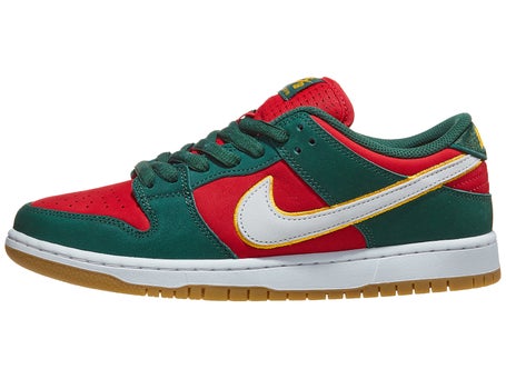 Nike SB Dunk Low Prm WC Shoes\Fir/White-Univ Gold-Red