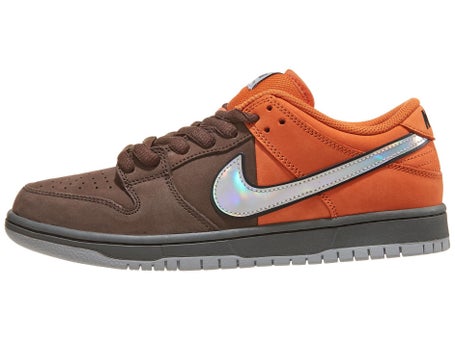 Nike SB Dunk Low Pro Prm Shoes\Safety Orange/Wolf Grey