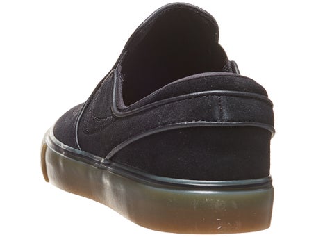 Nike SB Janoski Slip Shoes\Black/Black-Gum