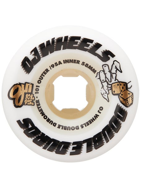 OJ Double Duro 101a/95a Wheels\White