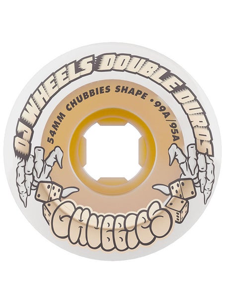 OJ Double Duro Chubbies 99a/95a Wheels\White/Gum