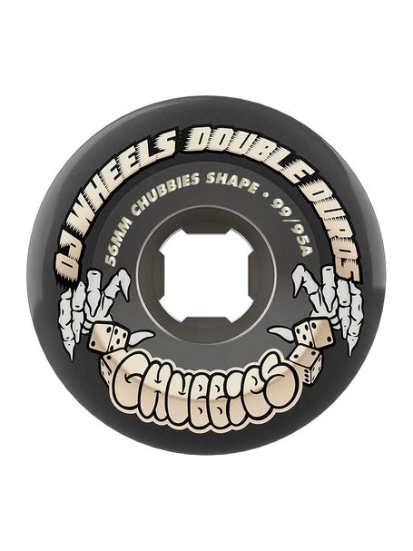 OJ Double Duro Chubbies 99a/95a Wheels\Transparent Blk