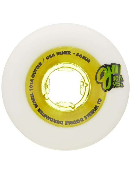 OJ Double Duro 101a/95a Wheels\White/Green
