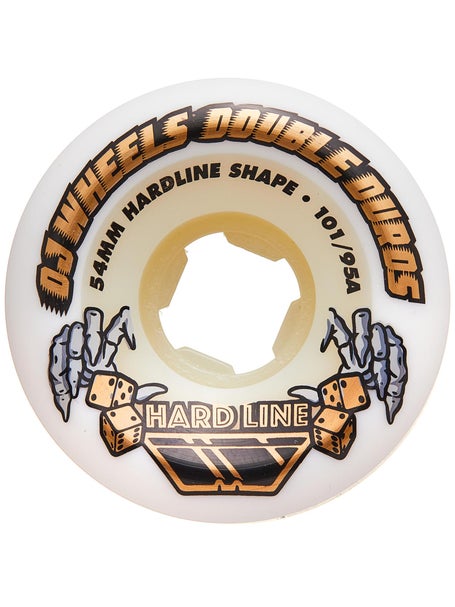 OJ Double Duro 101a/95a Hardline Wheels\White