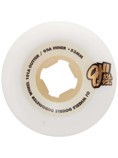 OJ Double Duro 101a/95a Wheels\White