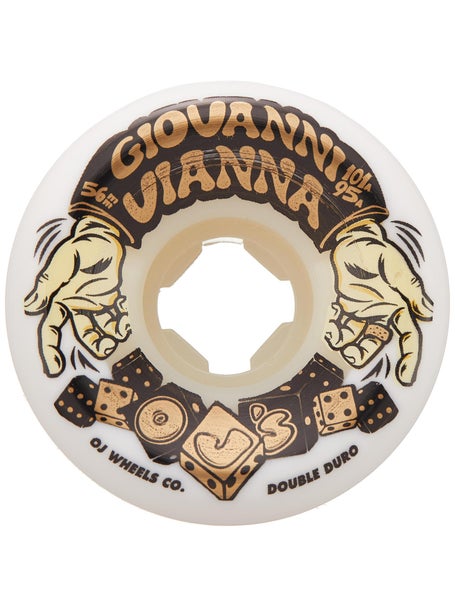 OJ Vianna High Roller Double Duro 101a/95a Wheels\White