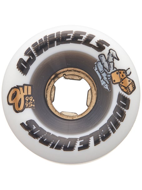 OJ Double Duro 99a/95a Mini Combo Wheels\White/Black