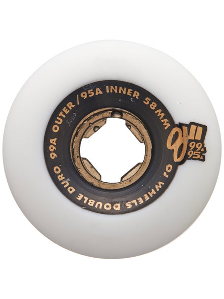 OJ Double Duro 99a/95a Mini Combo Wheels\White/Black