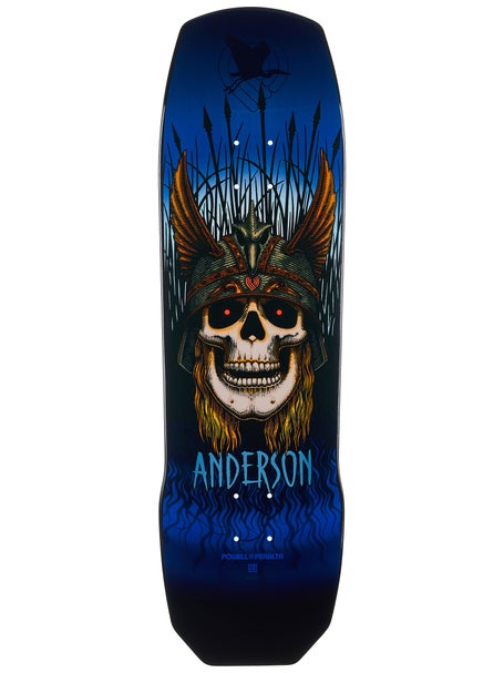 Powell Anderson Heron Skull Blue 290 Deck 9.13 x 32.8