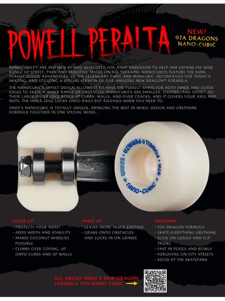 Powell Peralta Anderson Nano Cubic Dragon 97a Wheels