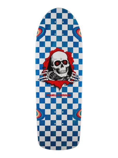 Powell Peralta Ripper Checker Blue Veneer Deck 10 x 30