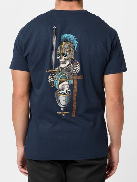 Powell-Peralta Dan Corrigan Chess Skulls T-Shirt\Navy