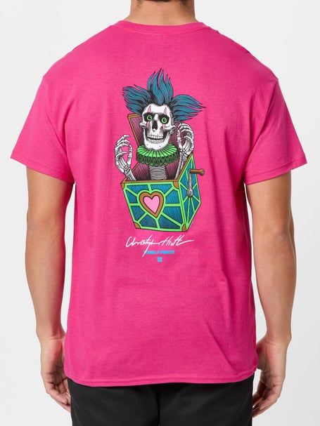 Powell-Peralta Chris Heitt Skull T-Shirt\Hot Pink