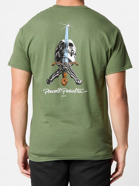 Powell-Peralta Skull & Sword T-Shirt\Military Green