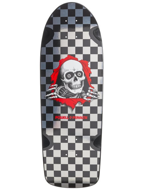 Powell OG Ripper Checker Silver Foil Deck 10 x 30