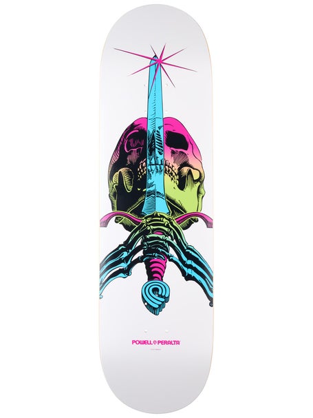 Powell Rodriguez Skull & Sword Lime Fade Deck 9.0x32.95